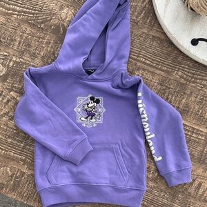 Disney Lavender Kids Hoodie with Mickey Mouse